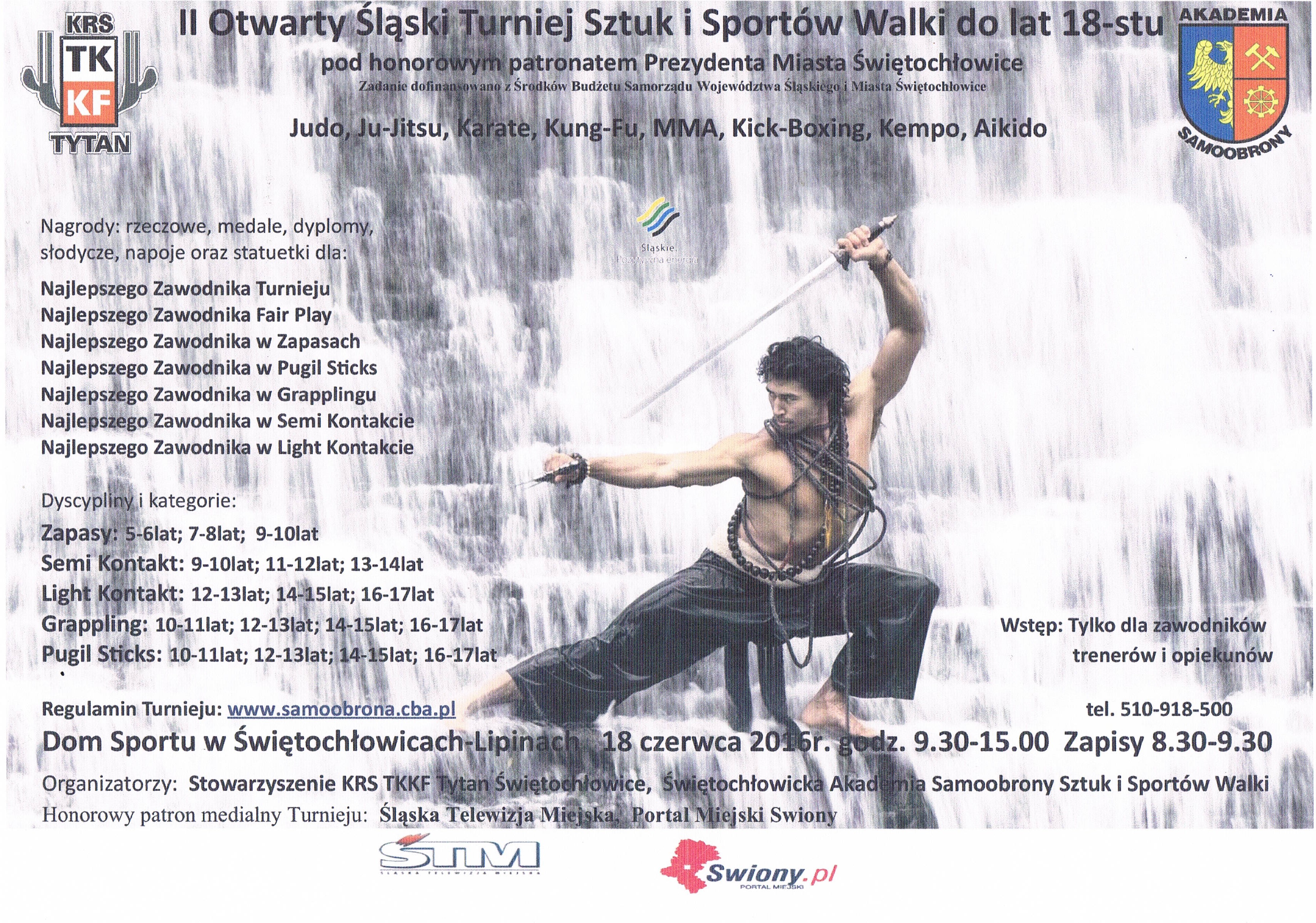 Plakat na II ┼Ül─ůski Otwarty Turniej SziSW.